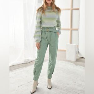 & Other Stories Cotton Paperbag Waist Trousers GUC